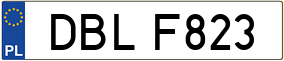Trailer License Plate